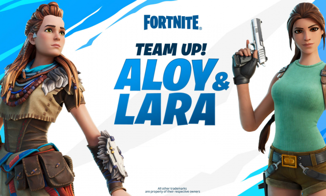 Evento com Lara Croft e Aloy foi adiado em Fortnite