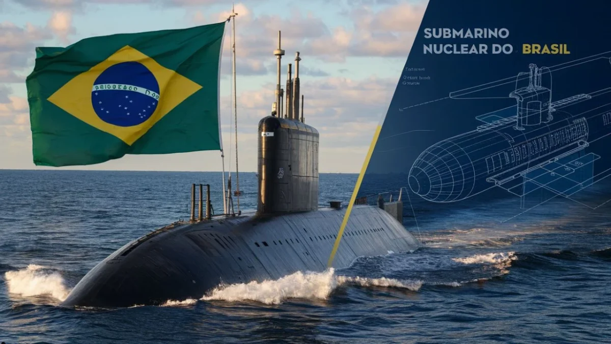 Capa no destaque do post - Submarino nuclear brasileiro avança na Amazônia Azul