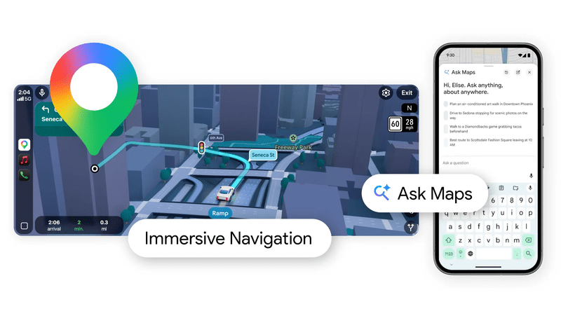 Google Maps ganha IA Gemini e navegação 3D mais realista