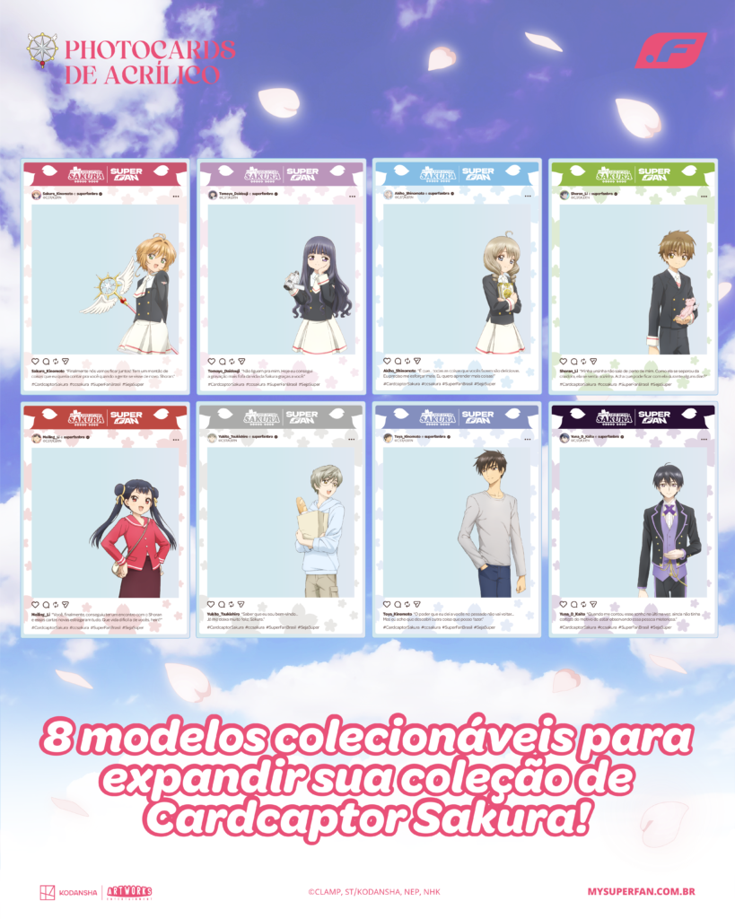 Cardcaptor Sakura ganha photocards oficiais no Brasil