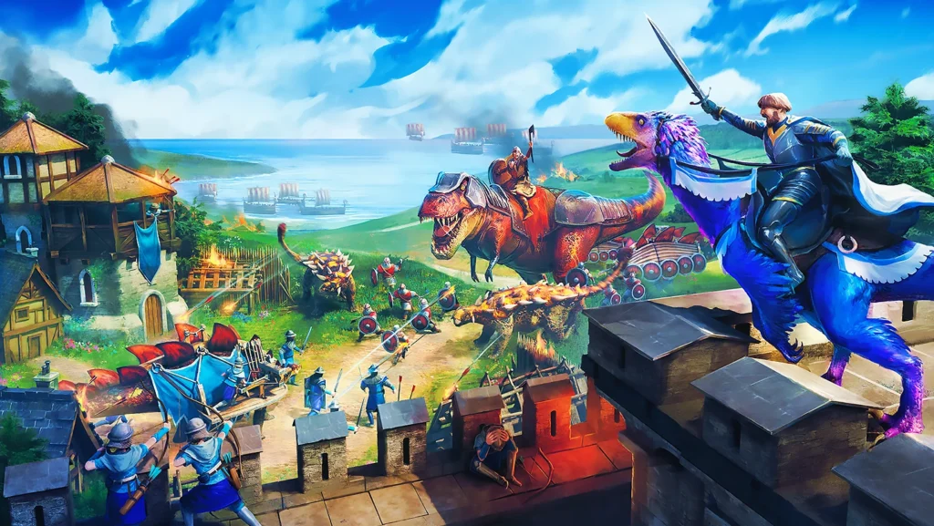 Dinolords libera demo gratuita na Steam com dinossauros